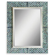 Uttermost Makaria Blue Mermaid Scales Mirror