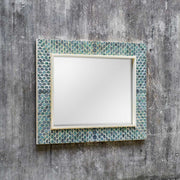 Uttermost Makaria Blue Mermaid Scales Mirror