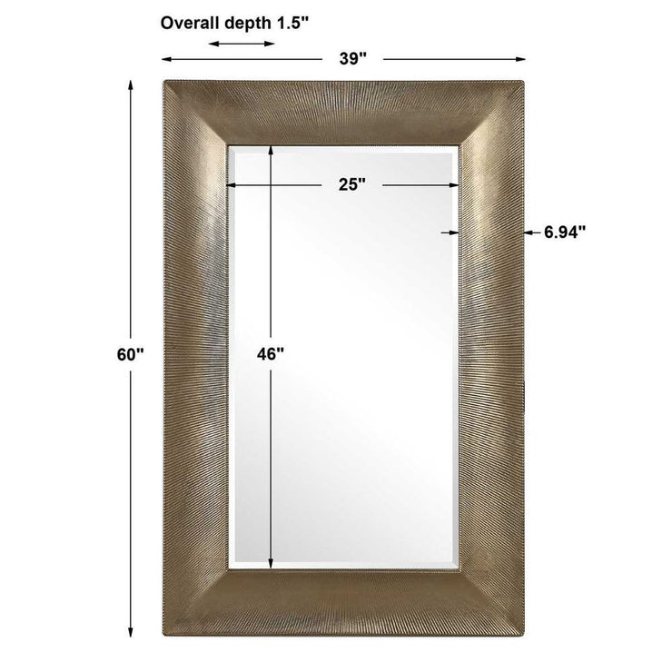 Uttermost Valenton Warm Champagne Mirror