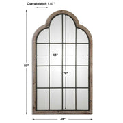 Uttermost Gavorrano Pine Gray Wash Arch Mirror