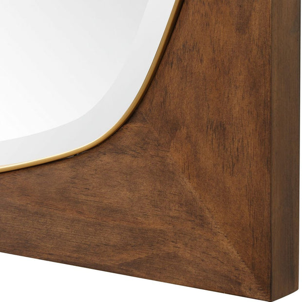 Uttermost Garonne Solid Pine Wood Square Mirror