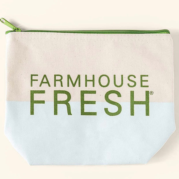 Farmhouse Fresh Velvet Slippers Limited Edition Gift Set ~ Pedi Delight Sampler, Honey Chai Lotion and Cosmetic Bag