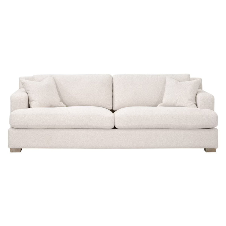 Essentials For Living Dean 92” California Casual Sofa ~ LiveSmart Gellar-Linen, Natural Gray Oak