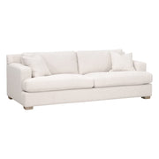 Essentials For Living Dean 92” California Casual Sofa ~ LiveSmart Gellar-Linen, Natural Gray Oak