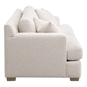 Essentials For Living Dean 92” California Casual Sofa ~ LiveSmart Gellar-Linen, Natural Gray Oak