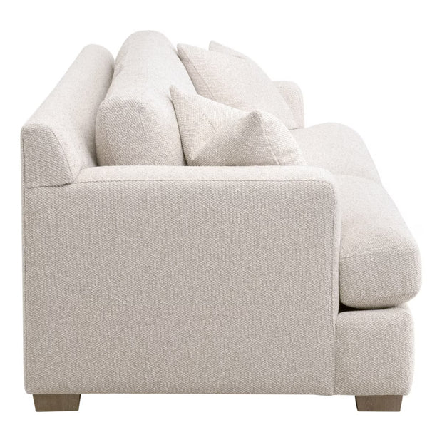 Essentials For Living Dean 92” California Casual Sofa ~ LiveSmart Gellar-Linen, Natural Gray Oak