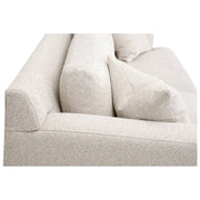 Essentials For Living Dean 92” California Casual Sofa ~ LiveSmart Gellar-Linen, Natural Gray Oak