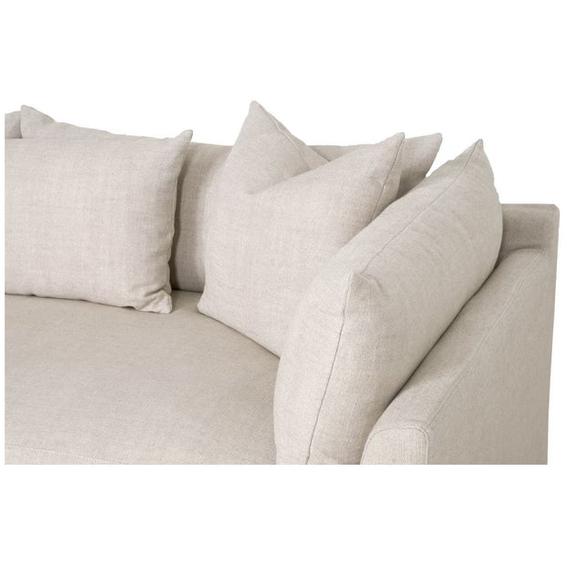 Essentials For Living Haven 110” Lounge Slipcovered LF Sectional ~ Bisque