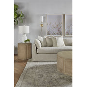 Essentials For Living Haven 110” Lounge Slipcovered RF Sectional ~ Bisque