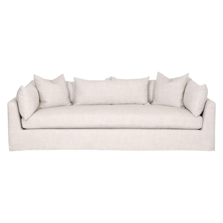 Essentials For Living Haven 96” Lounge Slipcovered Sofa ~ Bisque