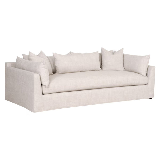 Essentials For Living Haven 96” Lounge Slipcovered Sofa ~ Bisque
