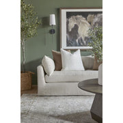 Essentials For Living Haven 96” Lounge Slipcovered Sofa ~ Bisque