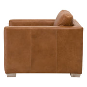 Essentials For Living Hayden Taper Arm Sofa Chair ~ Whiskey Brown Top Grain Leather