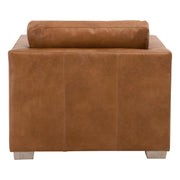 Essentials For Living Hayden Taper Arm Sofa Chair ~ Whiskey Brown Top Grain Leather