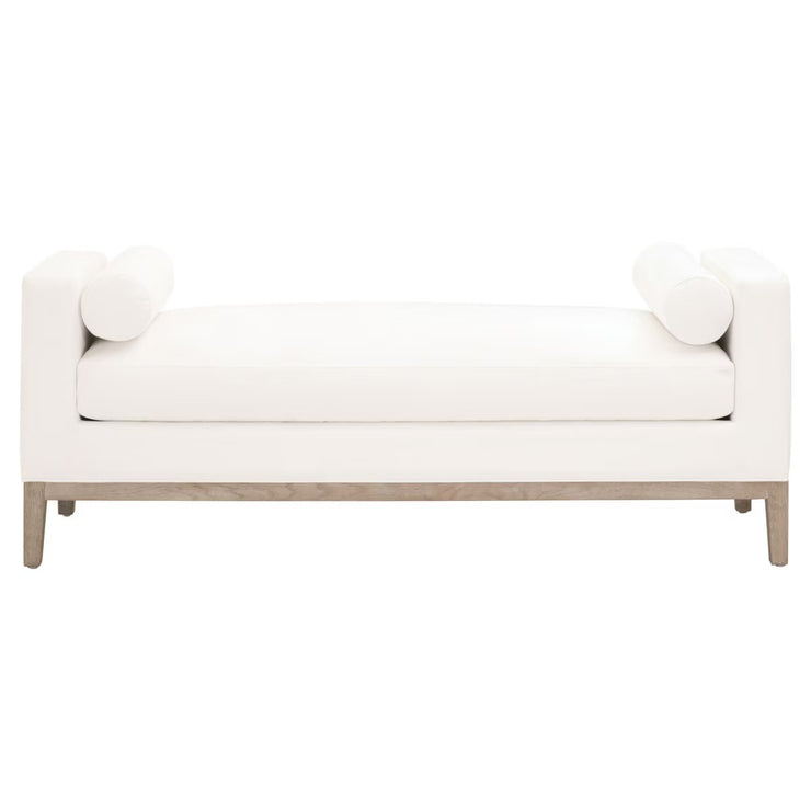 Essentials For Living Keaton Upholstered Bench ~ LiveSmart Peyton-Pearl