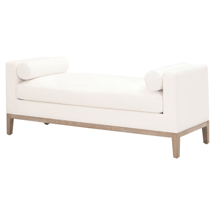 Essentials For Living Keaton Upholstered Bench ~ LiveSmart Peyton-Pearl