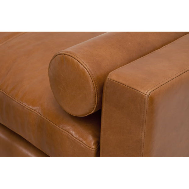 Essentials For Living Keaton Upholstered Bench ~ Whiskey Brown Top Grain Leather