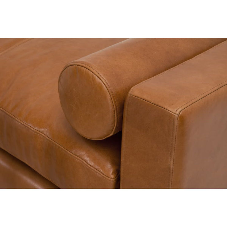 Essentials For Living Keaton Upholstered Bench ~ Whiskey Brown Top Grain Leather