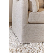 Essentials For Living Lena 95” Slope Arm Slipcovered Sofa ~ Performance Latte Micro Boucle