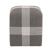 Essentials For Living Cross Accent Cube~ Dove Flat Rope, White Speckle Stripe