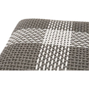 Essentials For Living Cross Accent Cube~ Dove Flat Rope, White Speckle Stripe