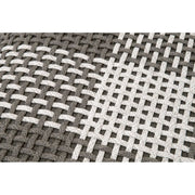 Essentials For Living Cross Accent Cube~ Dove Flat Rope, White Speckle Stripe