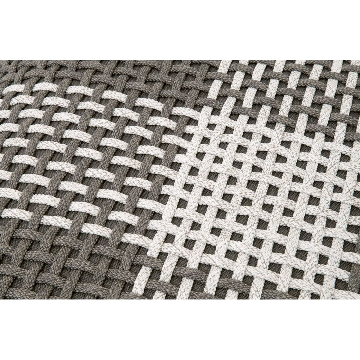 Essentials For Living Cross Accent Cube~ Dove Flat Rope, White Speckle Stripe