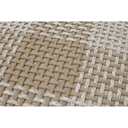 Essentials For Living Cross Accent Cube ~ Taupe & White Flat Rope, Taupe Stripe