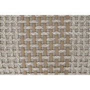 Essentials For Living Cross Accent Cube ~ Taupe & White Flat Rope, Taupe Stripe