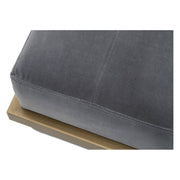 Essentials For Living Fiona Upholstered Bench ~ Blush Gray Velvet And Brass