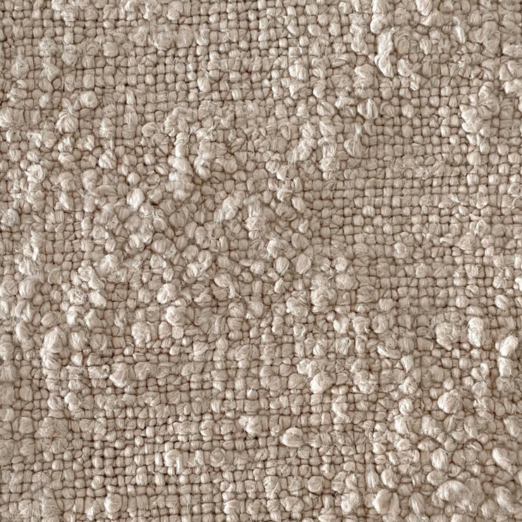 Anaya Home Cozy Cotton Beige Boucle Lumbar Pillow 14x20 With Down Insert