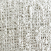 Anaya Home Cozy Cotton White Boucle Lumbar Pillow 14x20 With Down Insert