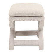 Essentials For Living Gaston Ottoman ~ Performance Bisque French Linen