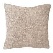 Anaya Home Cozy Cotton Beige Boucle Euro Pillow 26x26 With Down Insert