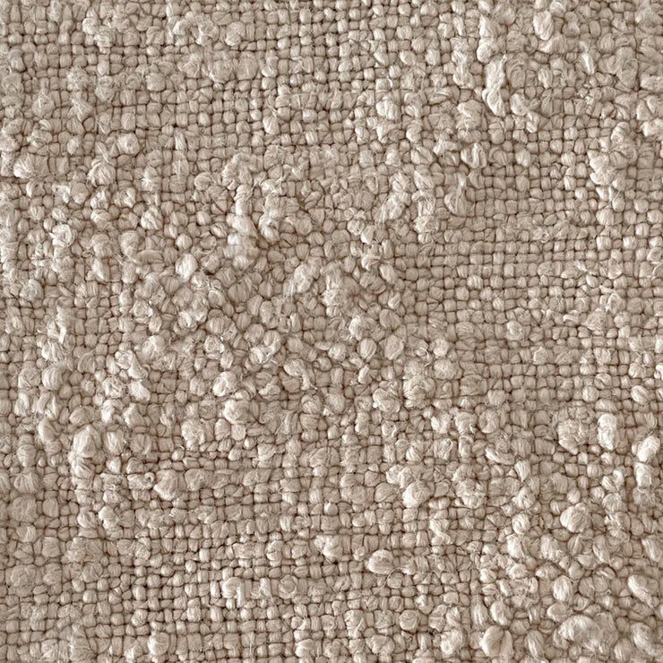 Anaya Home Cozy Cotton Beige Boucle Euro Pillow 26x26 With Down Insert