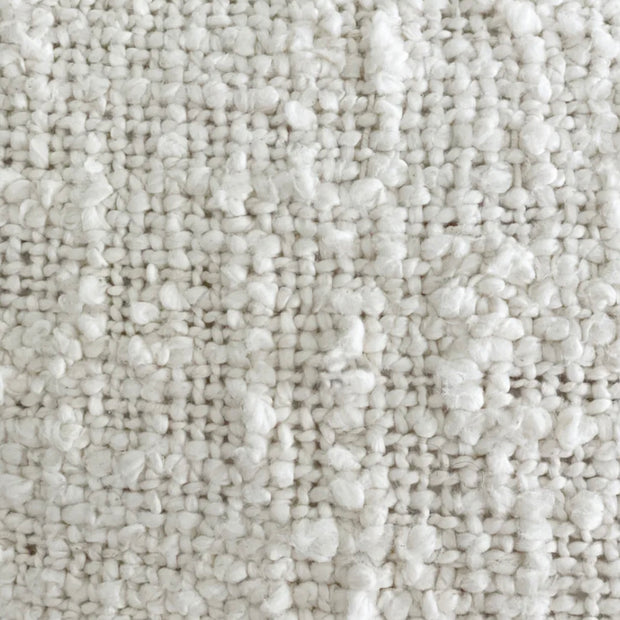Anaya Home Cozy Cotton White Boucle Euro Pillow 26x26 With Down Insert