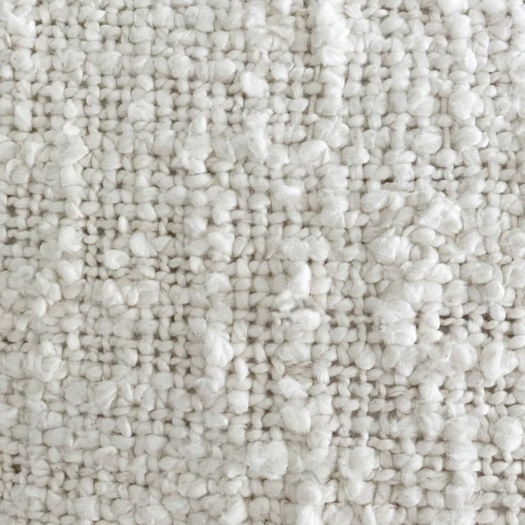 Anaya Home Cozy Cotton White Boucle Dutch Euro Pillow 28x36 With Down Insert