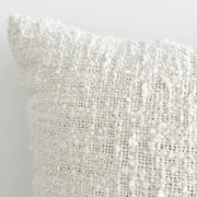 Anaya Home Cozy Cotton White Boucle Dutch Euro Pillow 28x36 With Down Insert