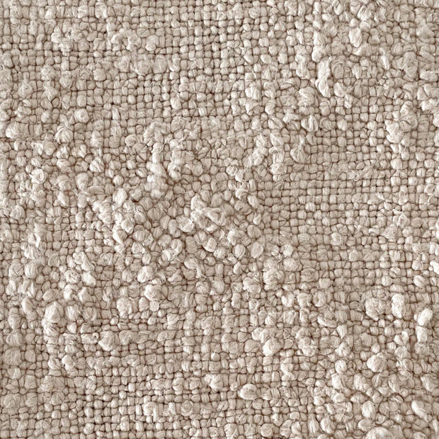Anaya Home Cozy Cotton Beige Boucle Dutch Euro Pillow 28x36 With Down Insert