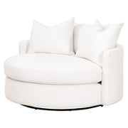 Essentials For Living Lourne Grand Swivel Sofa Chair ~ LiveSmart Boucle-Snow