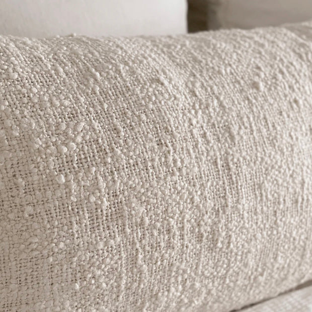 Anaya Home Cozy Cotton Beige Boucle Body Pillow With Down Alternative Insert
