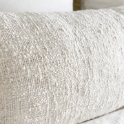 Anaya Home Cozy Cotton White Boucle Body Pillow With Down Alternative Insert