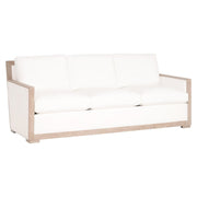Essentials For Living Manhattan 85” Wood Trim Sofa ~ LiveSmart Peyton-Pearl