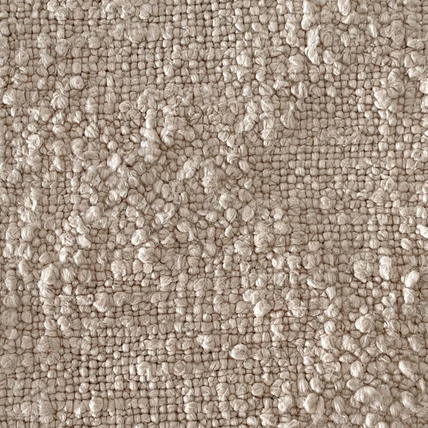 Anaya Home Cozy Cotton Beige Boucle Pillow 20x20 With Down Insert
