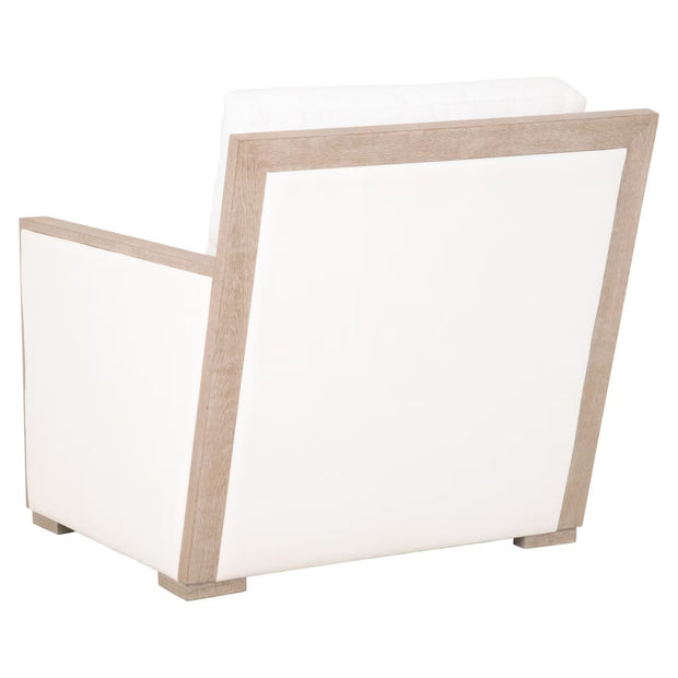 Essentials For Living Manhattan Wood Trim Sofa Chair ~ LiveSmart Peyton-Pearl