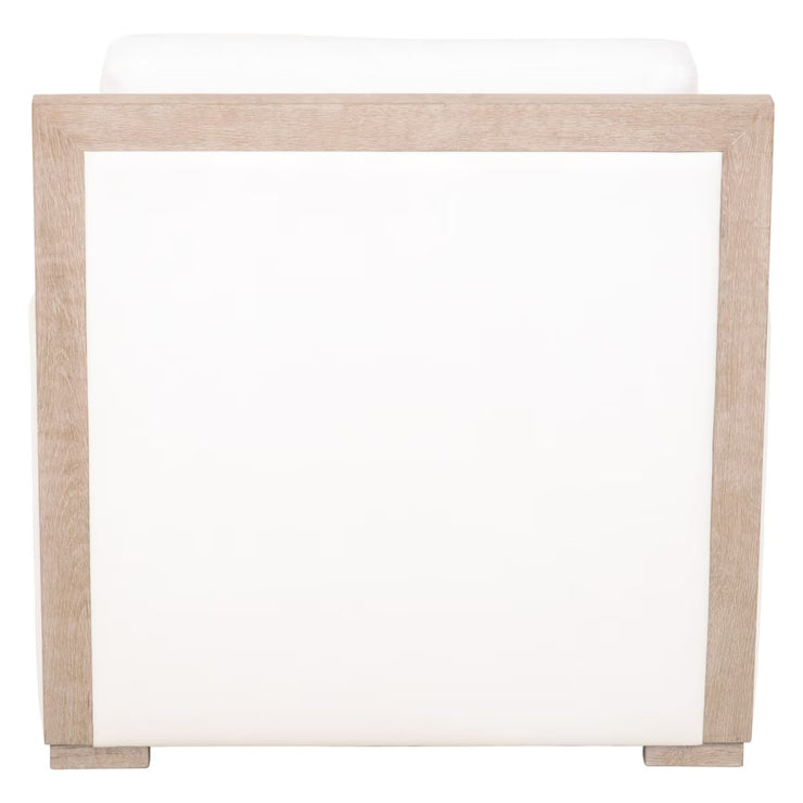 Essentials For Living Manhattan Wood Trim Sofa Chair ~ LiveSmart Peyton-Pearl