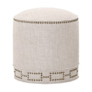 Essentials For Living Marlow Ottoman ~ Performance Bisque French Linen