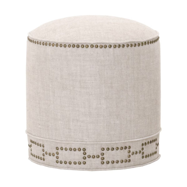 Essentials For Living Marlow Ottoman ~ Performance Bisque French Linen