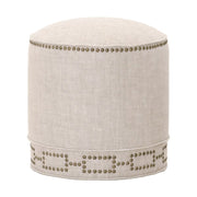 Essentials For Living Marlow Ottoman ~ Performance Bisque French Linen