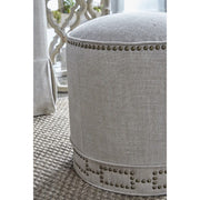 Essentials For Living Marlow Ottoman ~ Performance Bisque French Linen